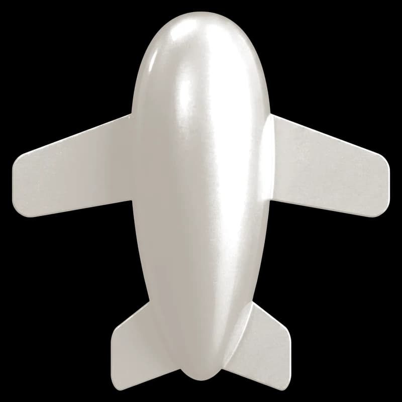 Aero Silverwhite Flugzeug-Render