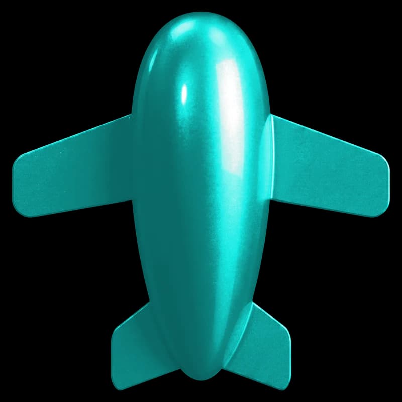 Atlantic Petrol Pearl Flugzeug-Render