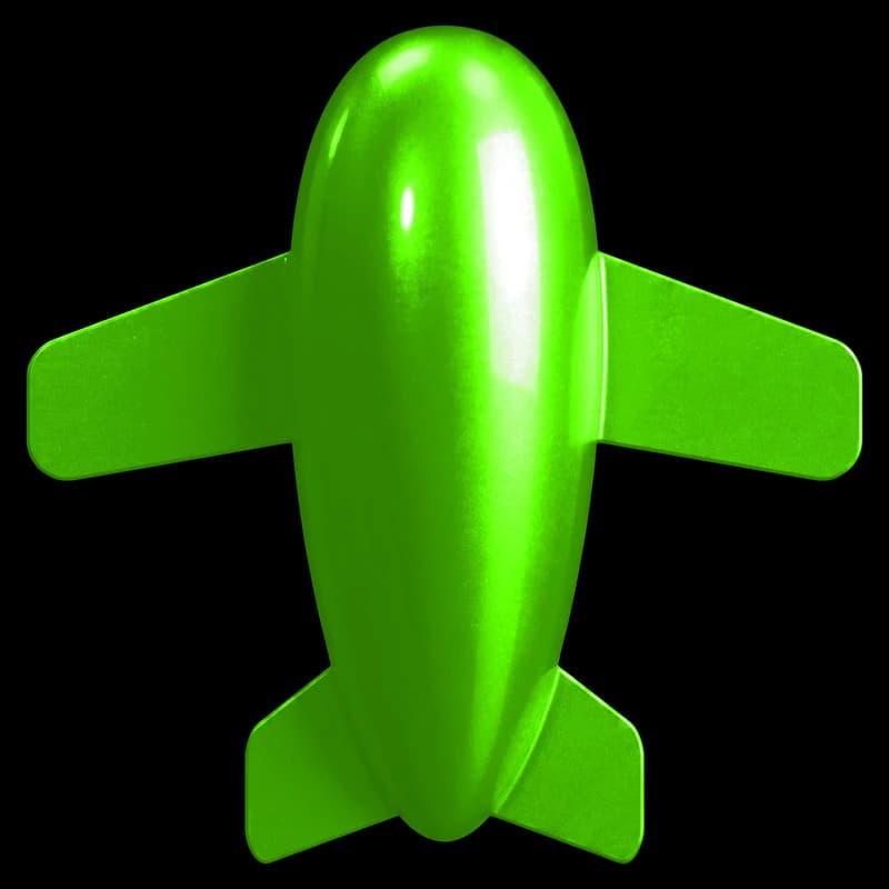 Dragonleaf Metallic Flugzeug-Render