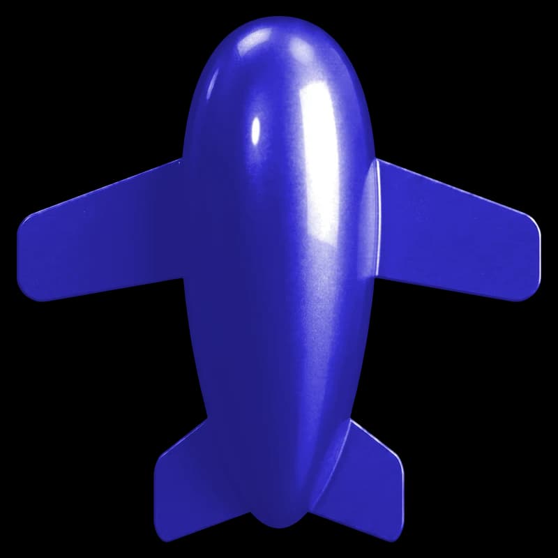 Dusk Blue Metallic Flugzeug-Render
