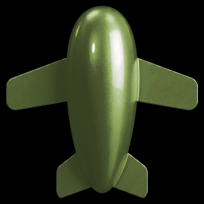 RAL 6025 Farngrün Flugzeug-Render