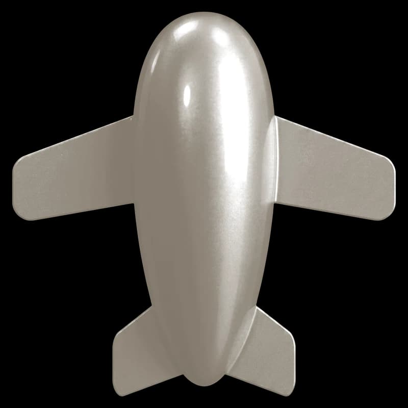 Stratos Graphite Metallic Flugzeug-Render